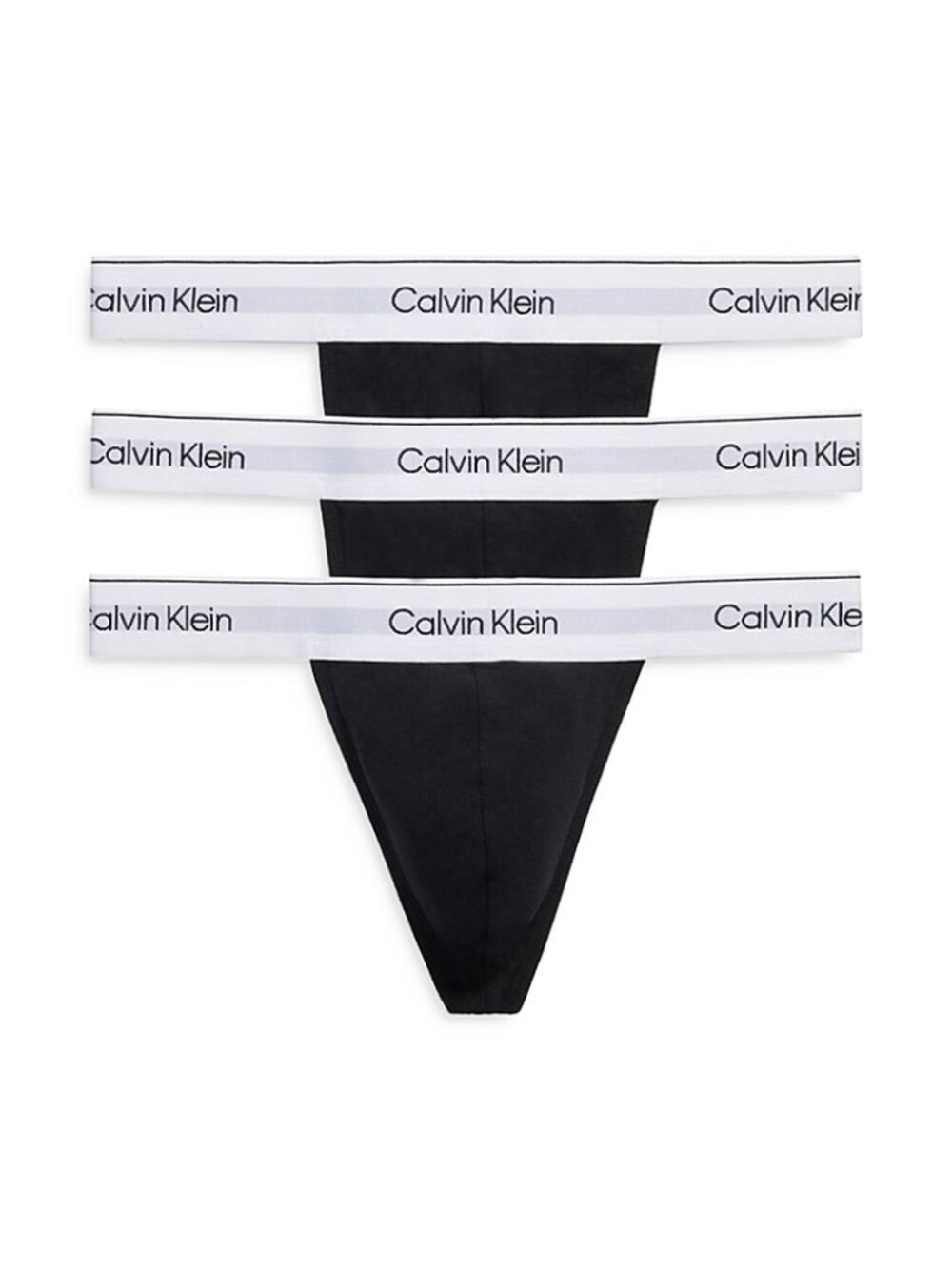 Calvin Klein Men's Icon Cotton Stretch 3-Pack Thong - Black - S